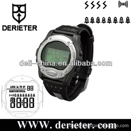 Digital LCD watch factory vibrating watch alarm